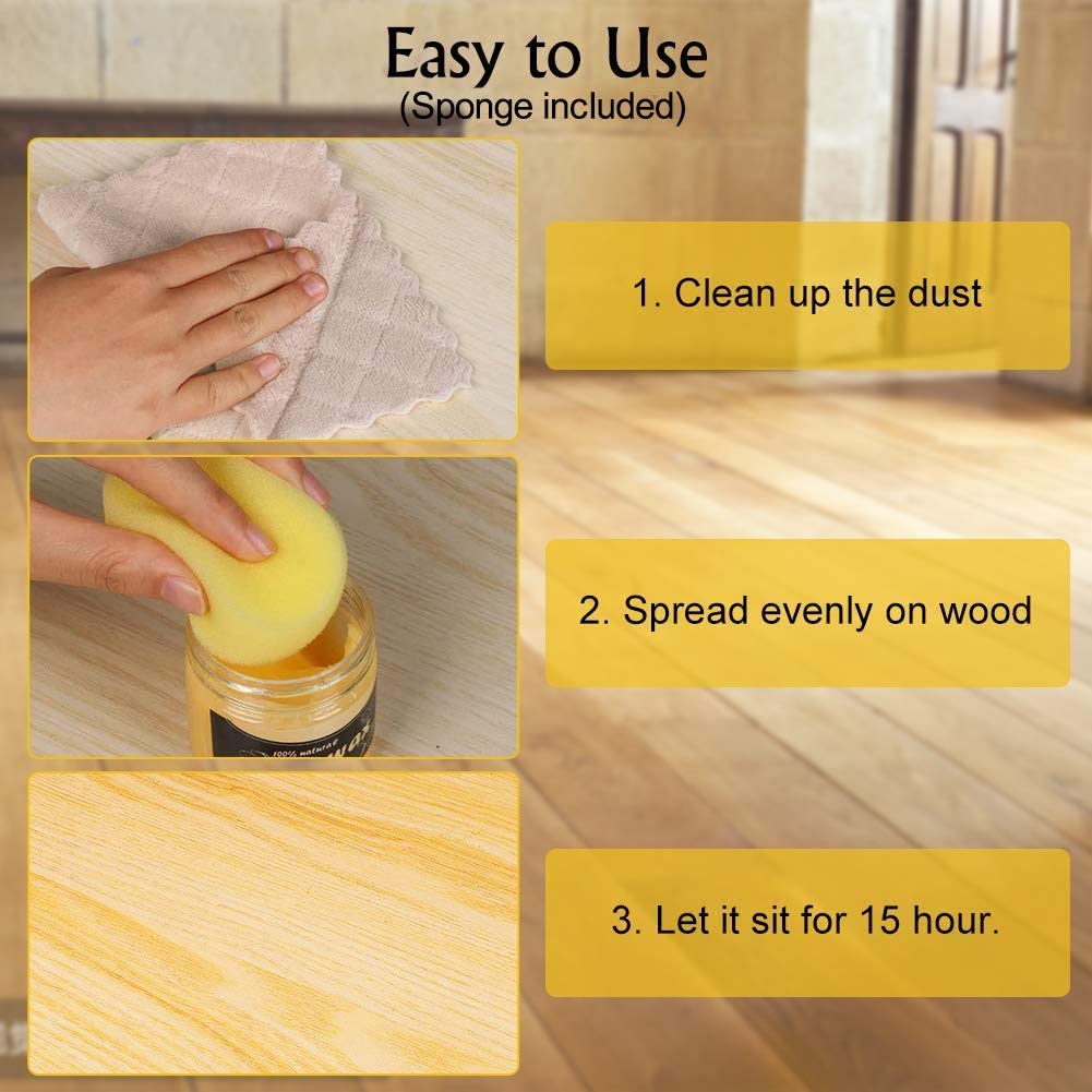 Beewax Multipurpose Wood Wax Cleaner and Polish for Furniture Protect