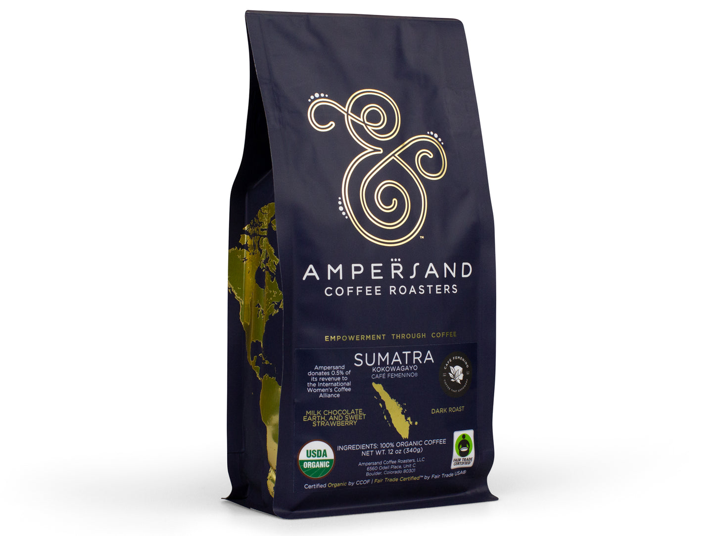 Organic Fair Trade Sumatra Coffee, 12 oz.