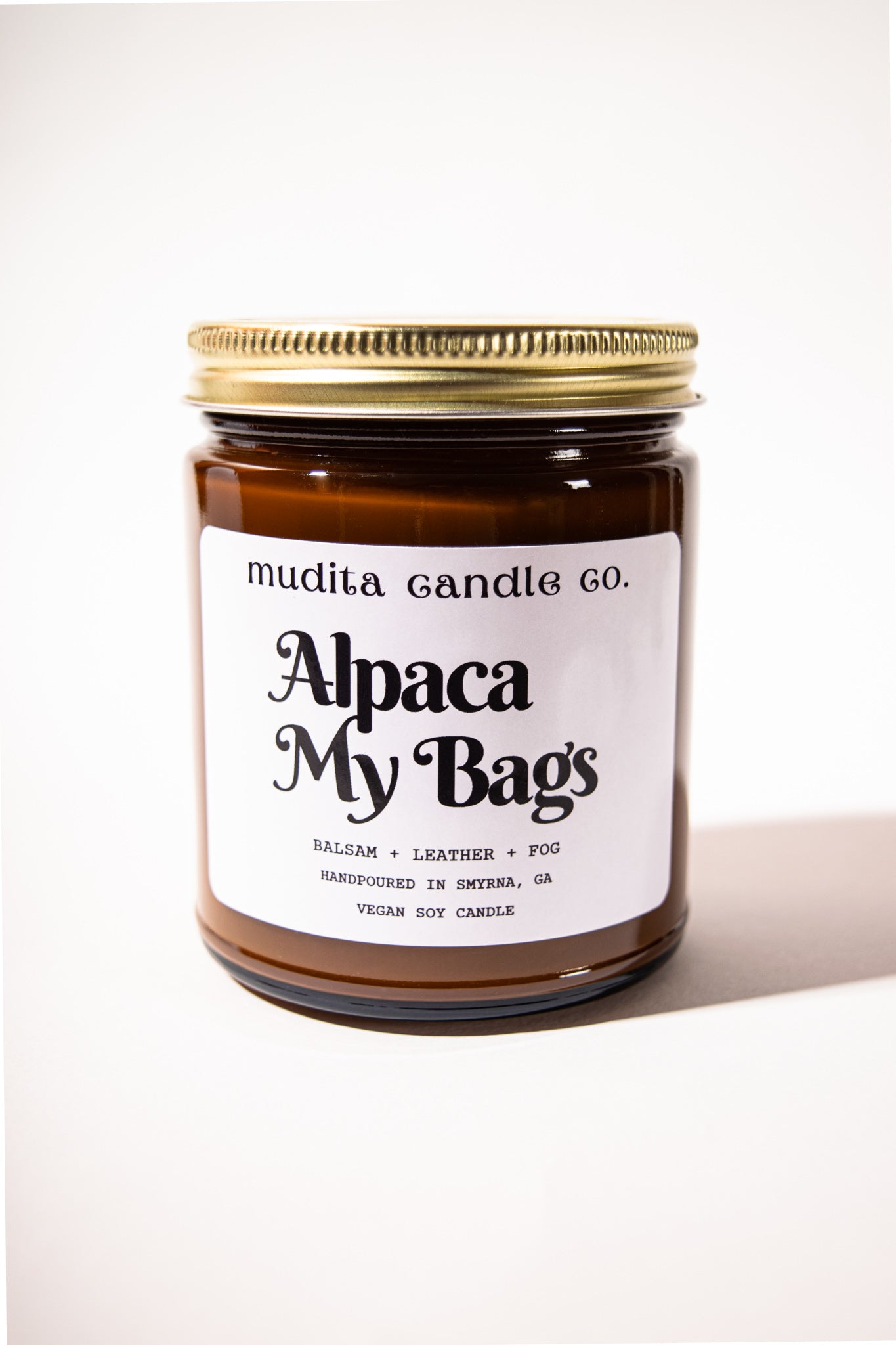 Alpaca My Bags (Balsam Leather Soy Candle)